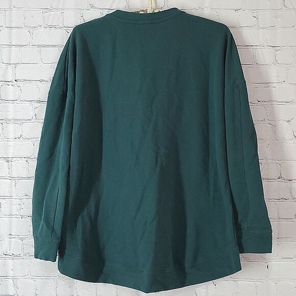Ava & Viv Forrest Green Lace V-Neck Long Sleeve Tee Size Womens 1X - Picture 9 of 11